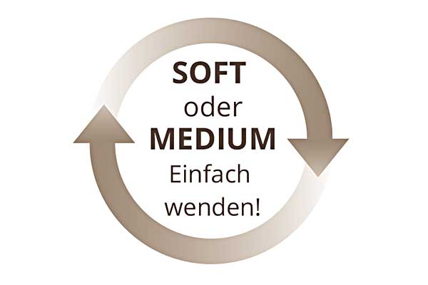 Soft oder Medium - einfach wenden